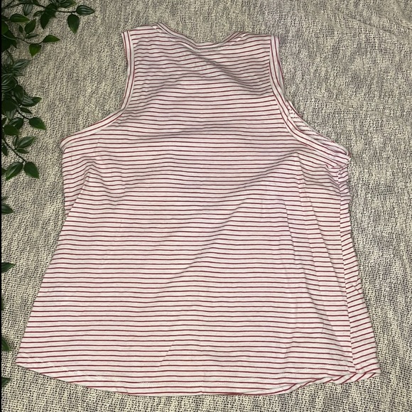 Aeropostale Seriously Soft Striped Muscle Tee w/ Floral Embroidery - Picture 3 of 3